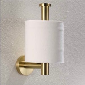 Brushed Gold Toilet paper holder Brand New